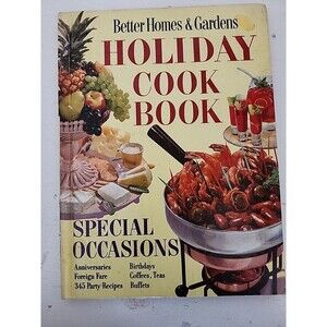 Better Homes & Gardens Holiday Cookbook Special Occasions HC 6th Print 1967